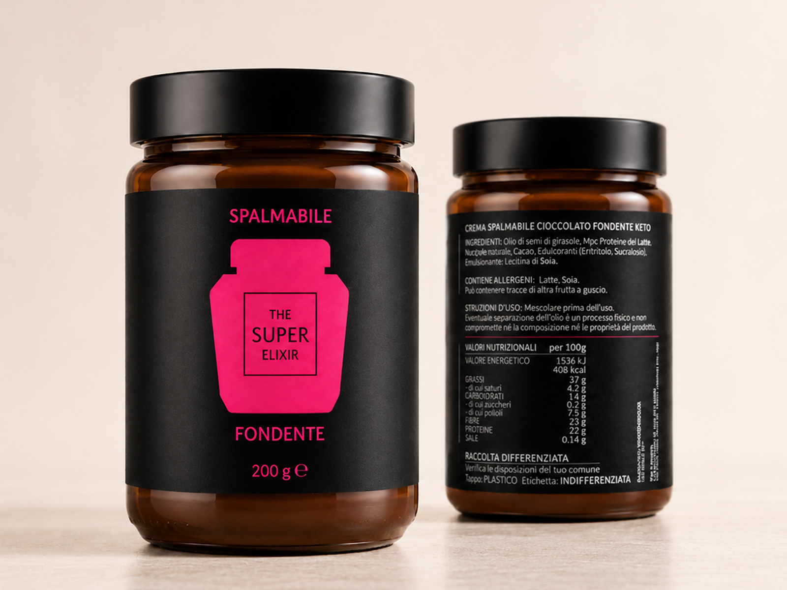 Crema Spalmabile Cioccolato Fondente Keto