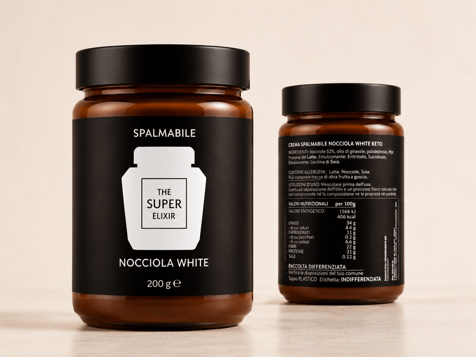 Crema Spalmabile Nocciola White Keto
